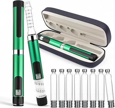 60 Unit Reusable Peptide Pen Injector, V1-V2 Pen with 3mL Cartridges 20Pack