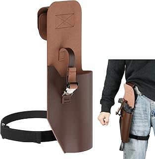 Blaster Holster PU Leather Blaster Belt Holder with Elastic Leg Strap