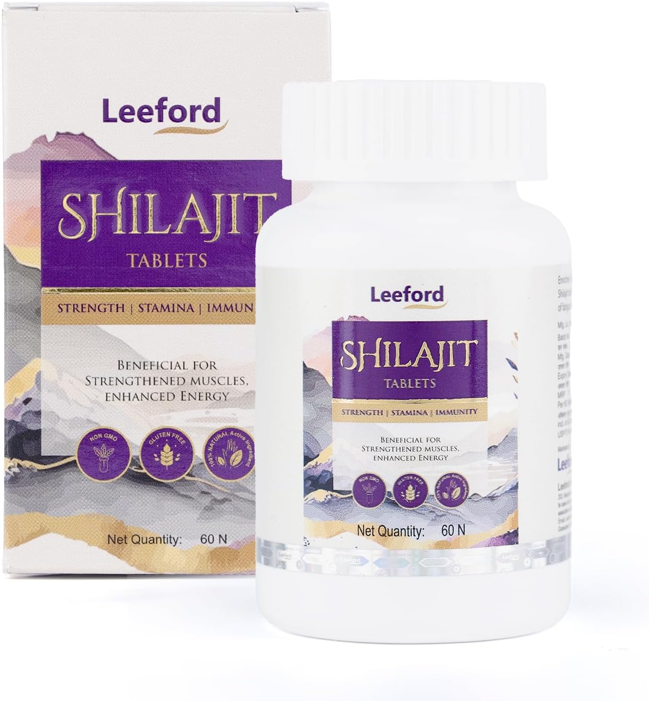 Leeford Shilajit/Shilajeet Tablets for Men | Helps to boost Strength, Stamin & Enhances Immunity | 100% Ayurvedic, Gluten Free | Made with 100% Pure Shilajit