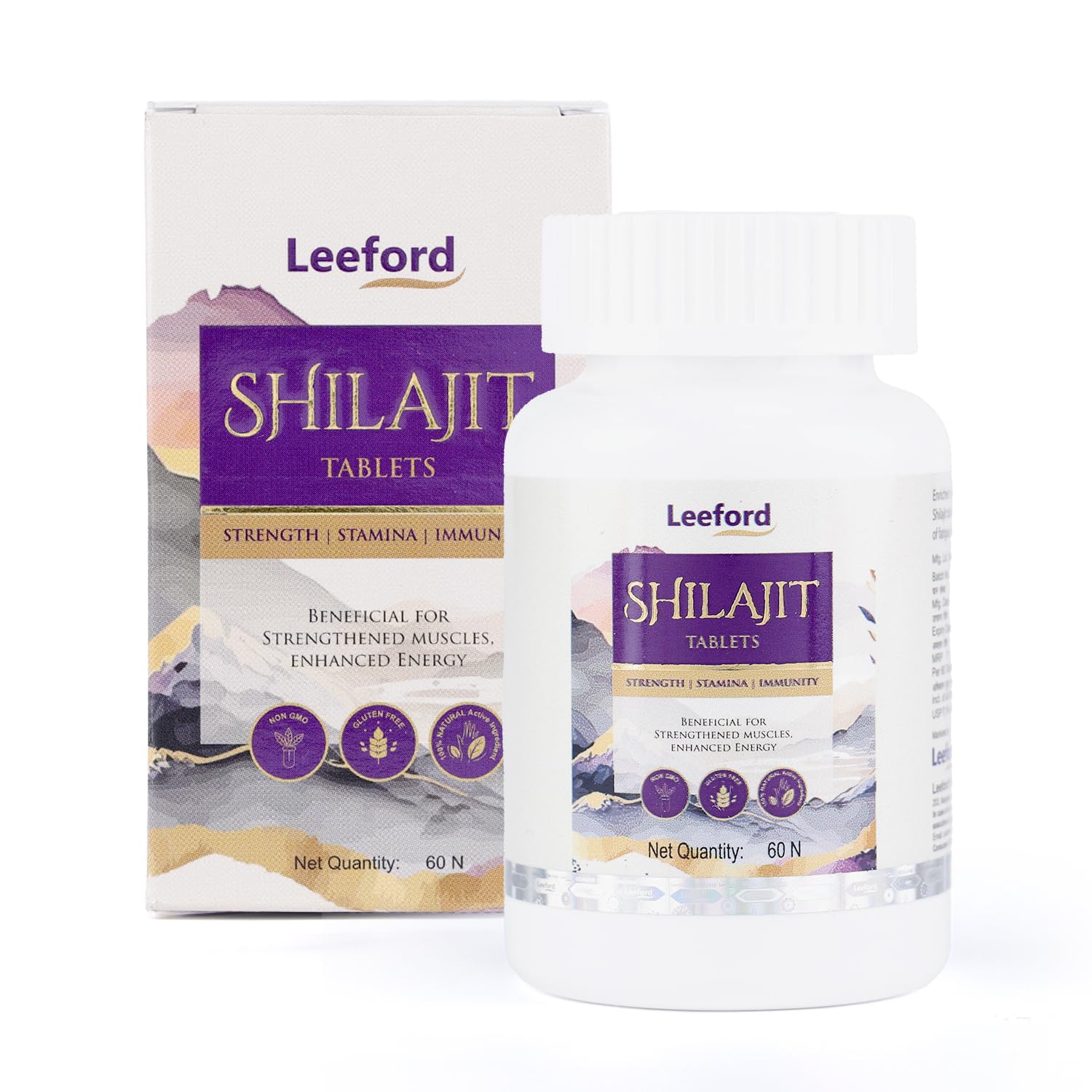 Leeford Shilajit/Shilajeet Tablets for Men | Helps to boost Strength, Stamin & Enhances Immunity | 100% Ayurvedic, Gluten Free | Made with 100% Pure Shilajit