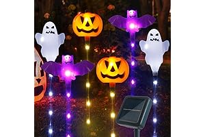 6-Pack Solar Halloween Lawn Lights