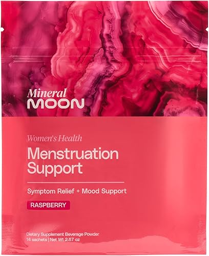 Apoyo para la menstruación - 14 sobres de bebida de frambuesa - Equilibrio hormonal y apoyo del síndrome premenstrual, ayuda a reducir los calambres