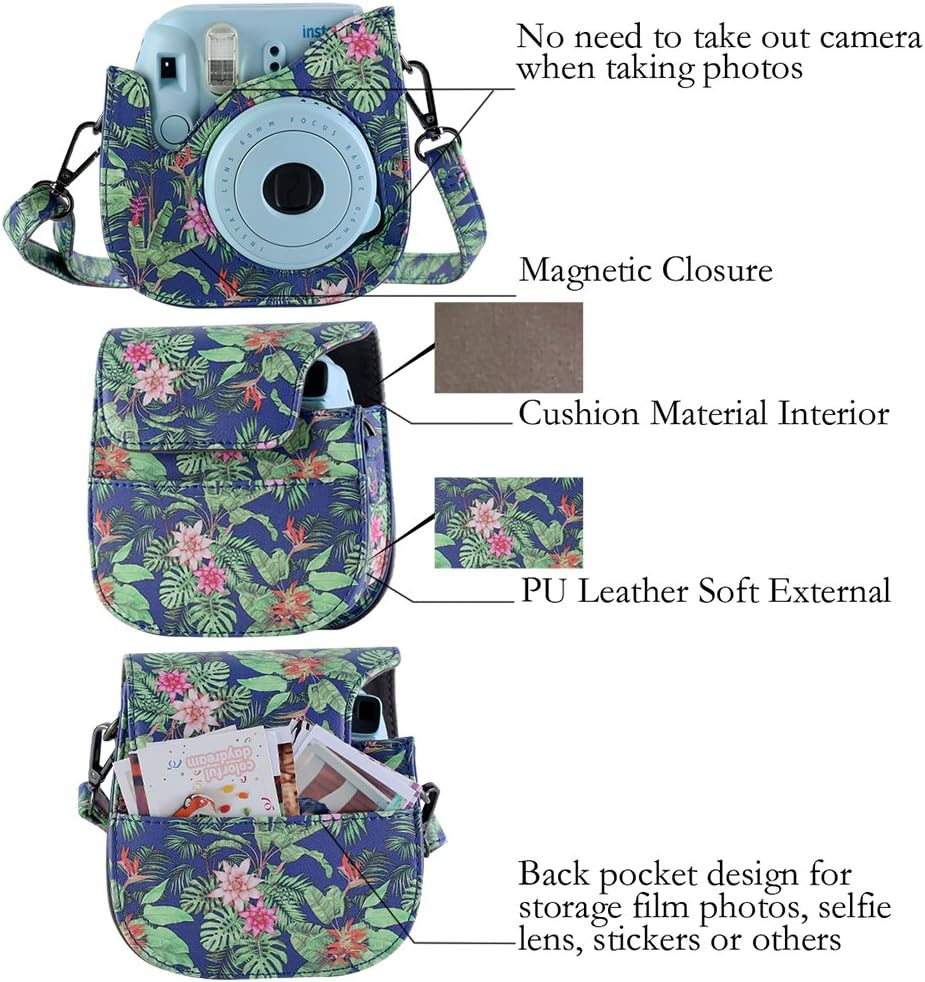 Case & Accessories for Camera, Bundle Pack Include Album, Filters & Other Accessories by SAIKA-Tropic Jungle