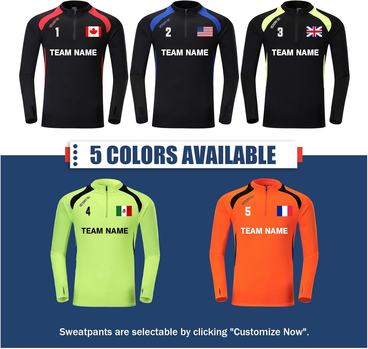 Custom Soccer Training Top Long Sleeve Jerseys Uniforms for Men Women Boys Girls Sports Team Spirit Wear