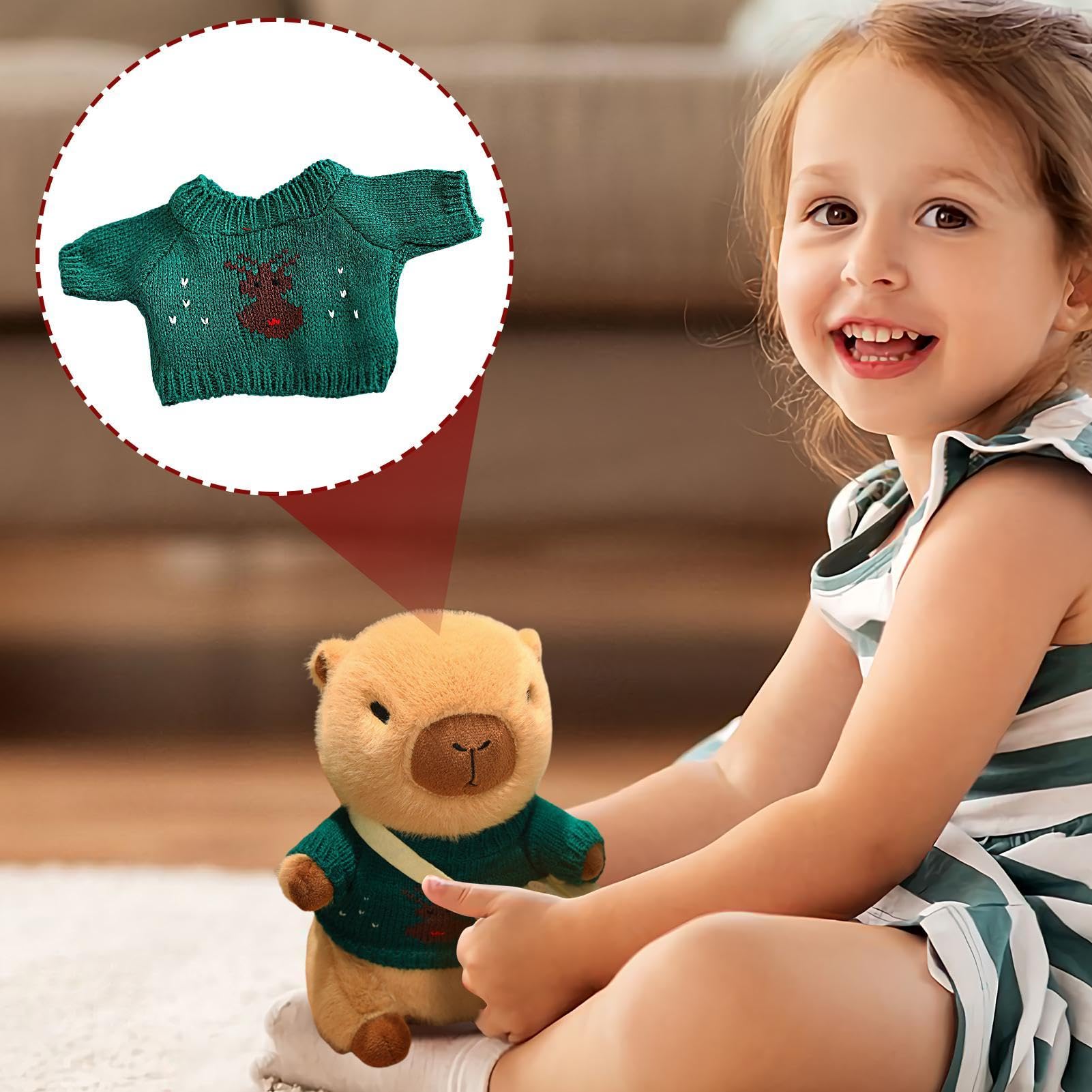 Plush Toy Clothes, 20 to 25cm Adorable Capybara Outfit Set, Birthday Decoration Dress-Up Accessories for Stuffed Animal, Festive Costume for All Occasions