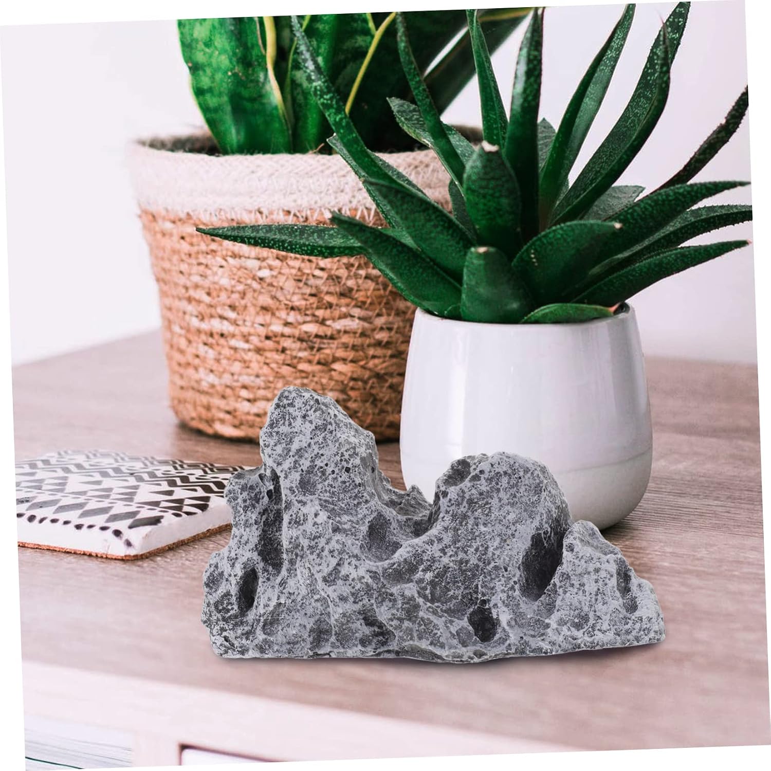 Garden Ornaments Mini Rockery Model Microlandscape Adornment for Home Decor Material