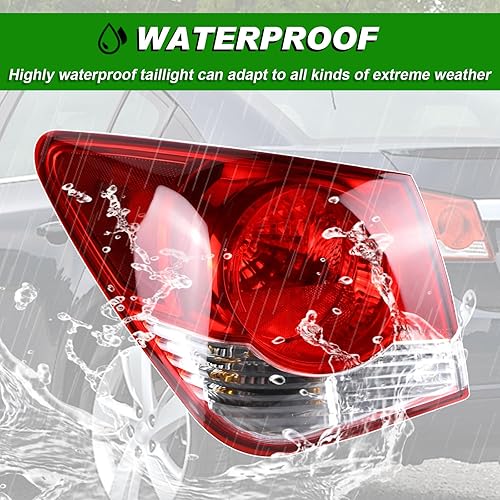 Miniatura 5 de Luz Trasera Compatible con Chevrolet Cruze 2011-2015 Cruze Limited 2016 Ensamble de Lámpara de Luz Trasera Izquierda del Lado del Conductor Luz de