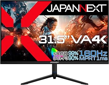 Amazon.co.jp: JAPANNEXT 31.5インチ ゲーミングモニター 160Hz 1ms 4K Amazon.co.jp: JAPANNEXT 31.5インチ ゲーミングモニター 160Hz 1ms 4K