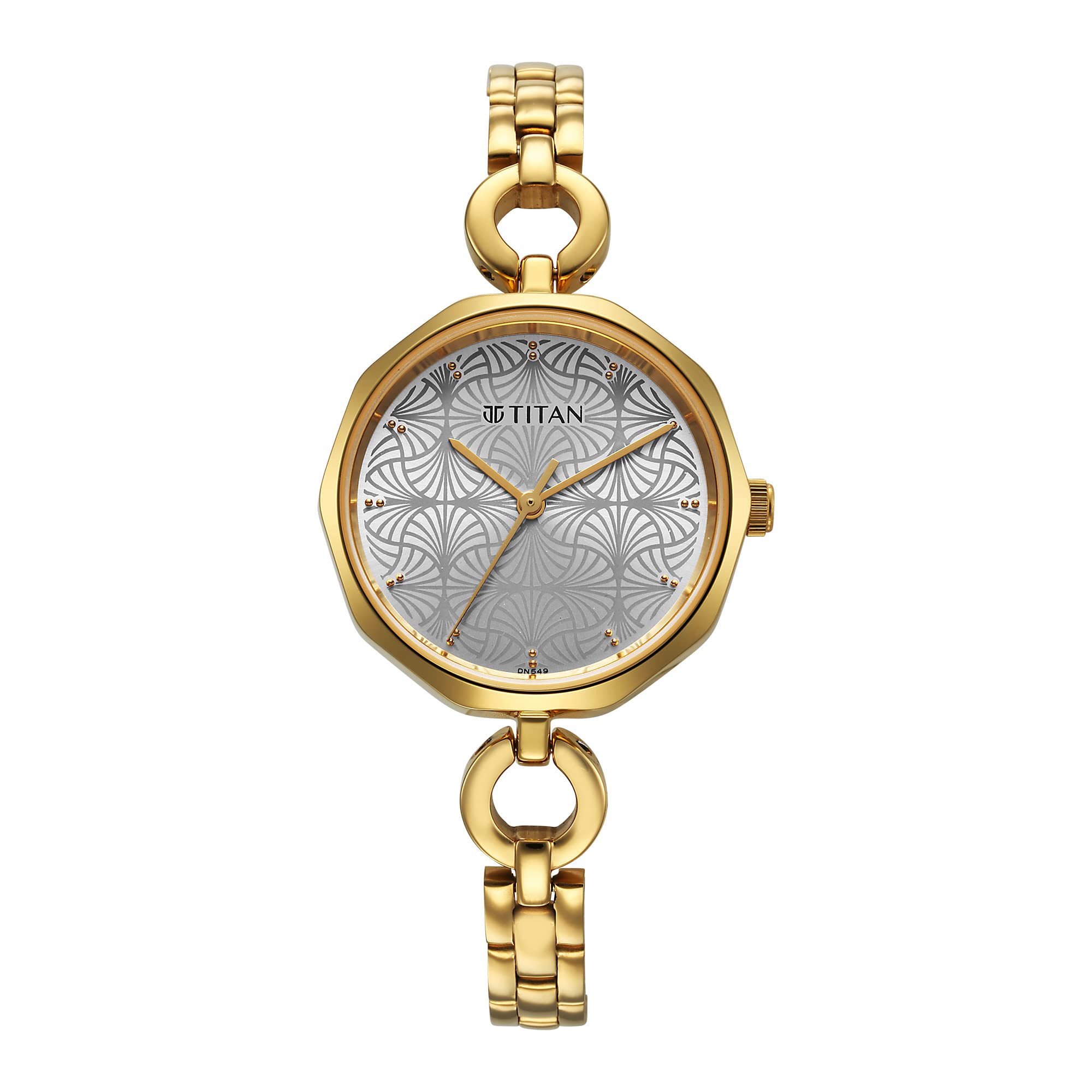 Titan Womens Analog Silver Dial Yellow Band Stainless Steel Watch (B0C1BPHXD9) Amazon Price History, Amazon Price Tracker