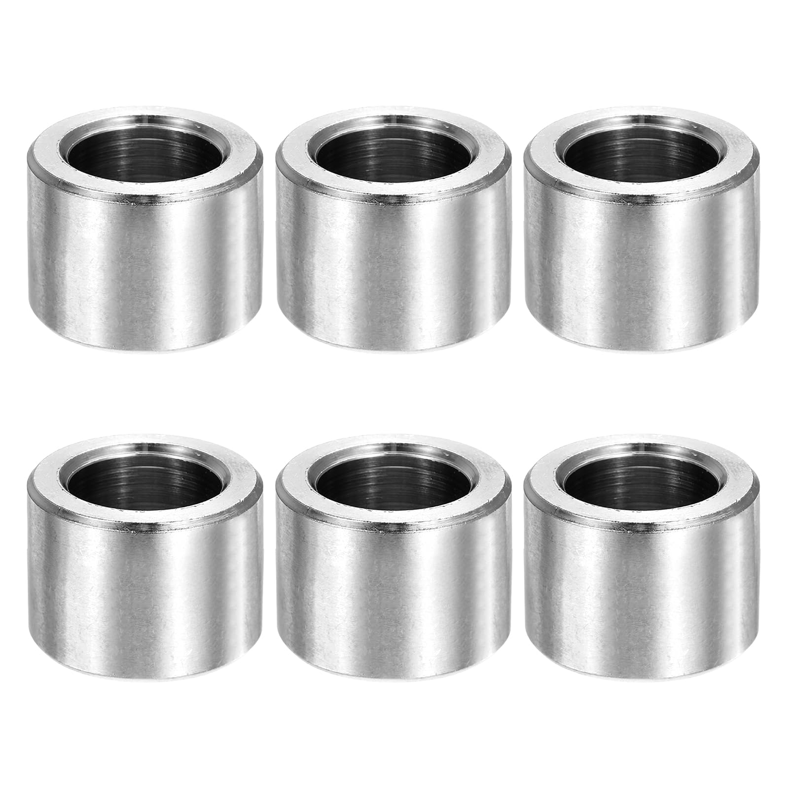 MECCANIXITY 6pcs M14 Metal Spacers, 9/16" IDx7/8" ODx5/8" Length Stainless Steel Spacer Round Unthreaded Standoff Bushing Plain Finish for Screw Bolts
