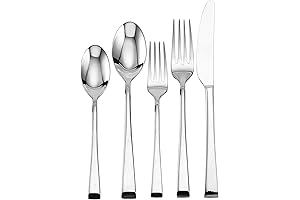Mikasa Rockford 18/10 Stainless Steel, 20-Piece Flatware Set, Service for 4, Silver
