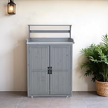 BTM Shed, Outdoor Wooden Storage, Gardening Supplies, Shed, Outdoor Storage, Shelf, Large, Door, Veranda, Wood, Gardening Supplies, Garden, Warehouse