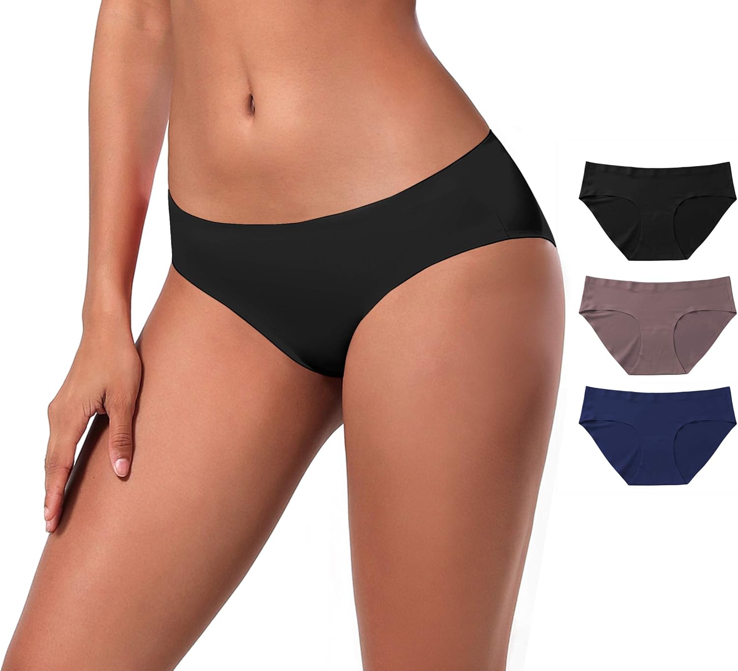 BUBBLELIME XS-XXL Sexy Bikini Panties Women’s Low Rise String Soft Breathable Underwear Bonded No Show (6 Pack&3 Pack&1 Pack)