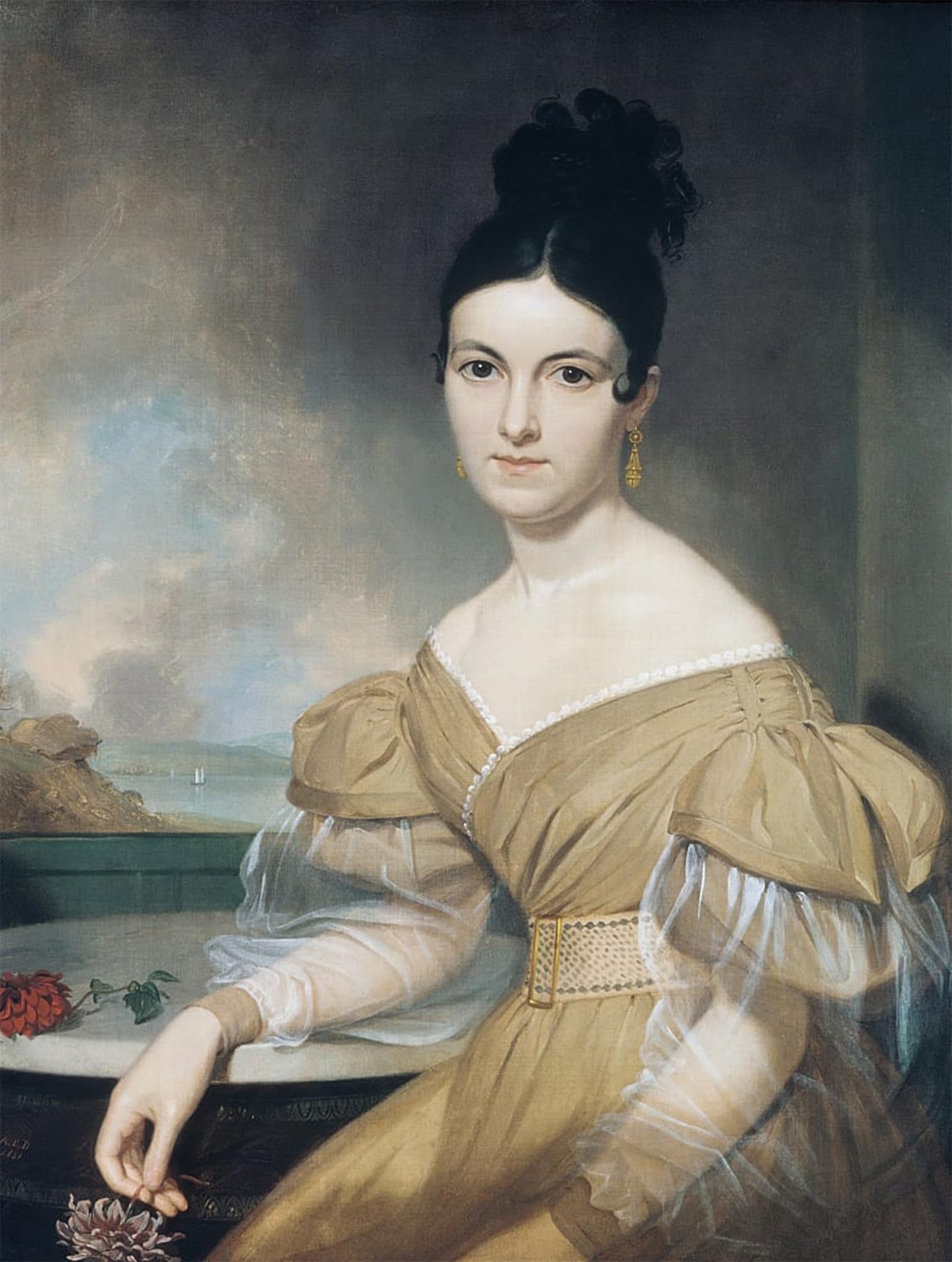 ARTXLXXBN Famous Prints Artwork Pictures Poster Painting Art Mrs Winfield by Asher Brown Durand Artwork Landscape Pictures for Home Decor 60x90cm