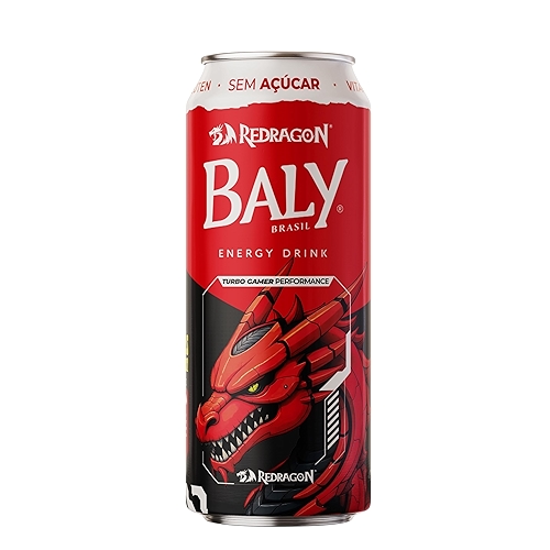 Energético Baly Gamer Redragon 473ml Sem Açúcar 1 Unidade