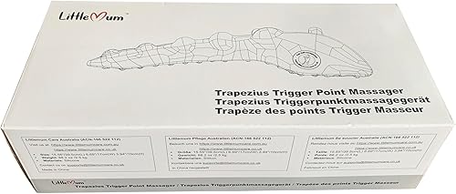 Miniatura 7 de Masajeador de punto gatillo trapecio, liberación miofásica dolor de cuello y hombro, herramienta de liberación suboccipital, corrector de postura,