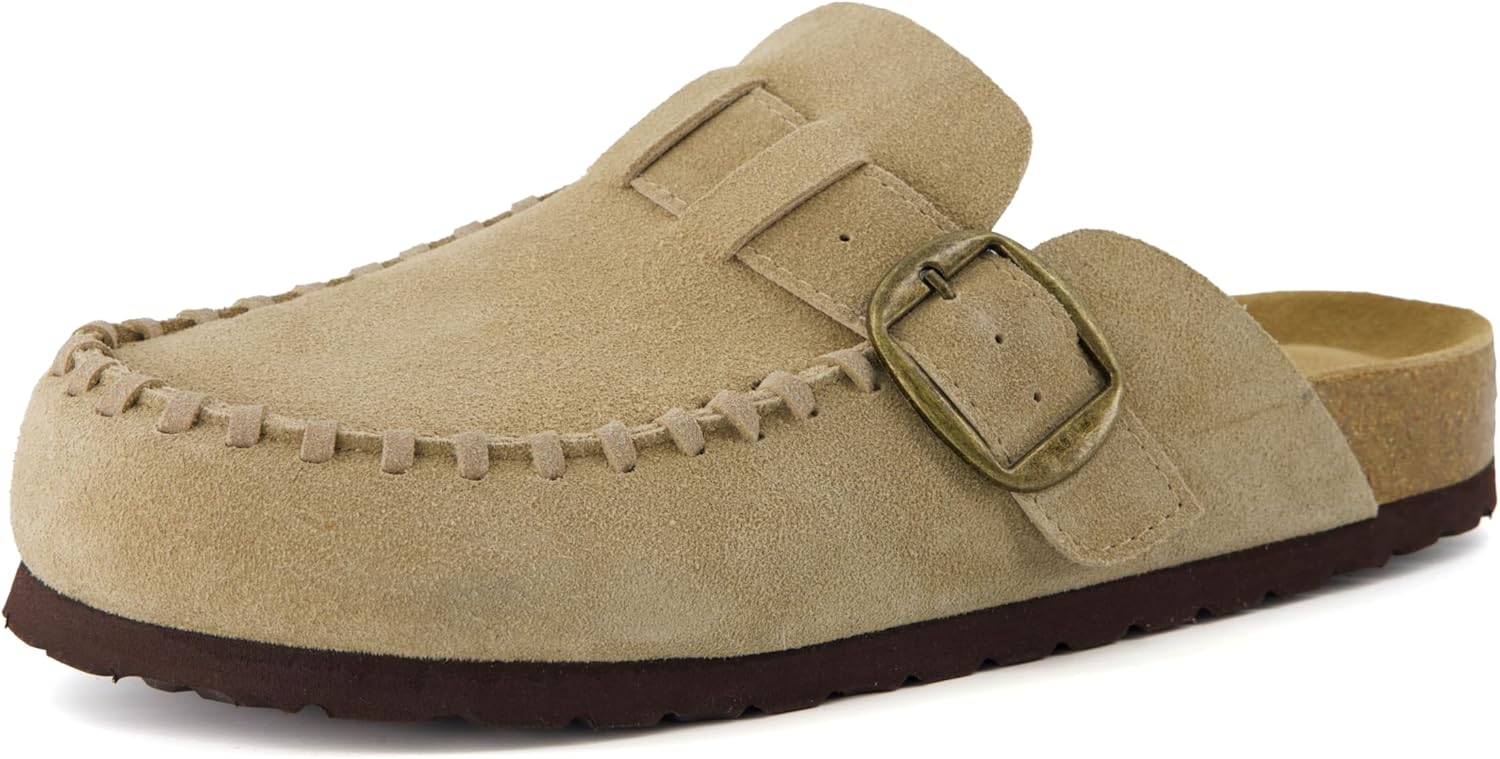 CUSHIONAIRE Canoe Genuine Suede Clogs for Women Footwear with Moc Toe Design – Casual Slip On Womens Shoes - Image 9