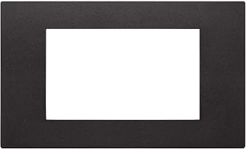 Vimar 30654.02 Linea Plate Series 4 Modules, Technopolymer, Black