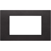 Vimar 30654.02 Linea Plate Series 4 Modules, Technopolymer, Black