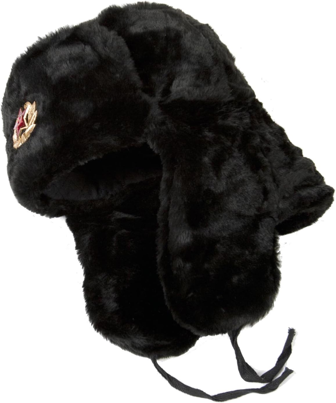Hat Russian Ushanka Black-62 Soviet Army Soldier