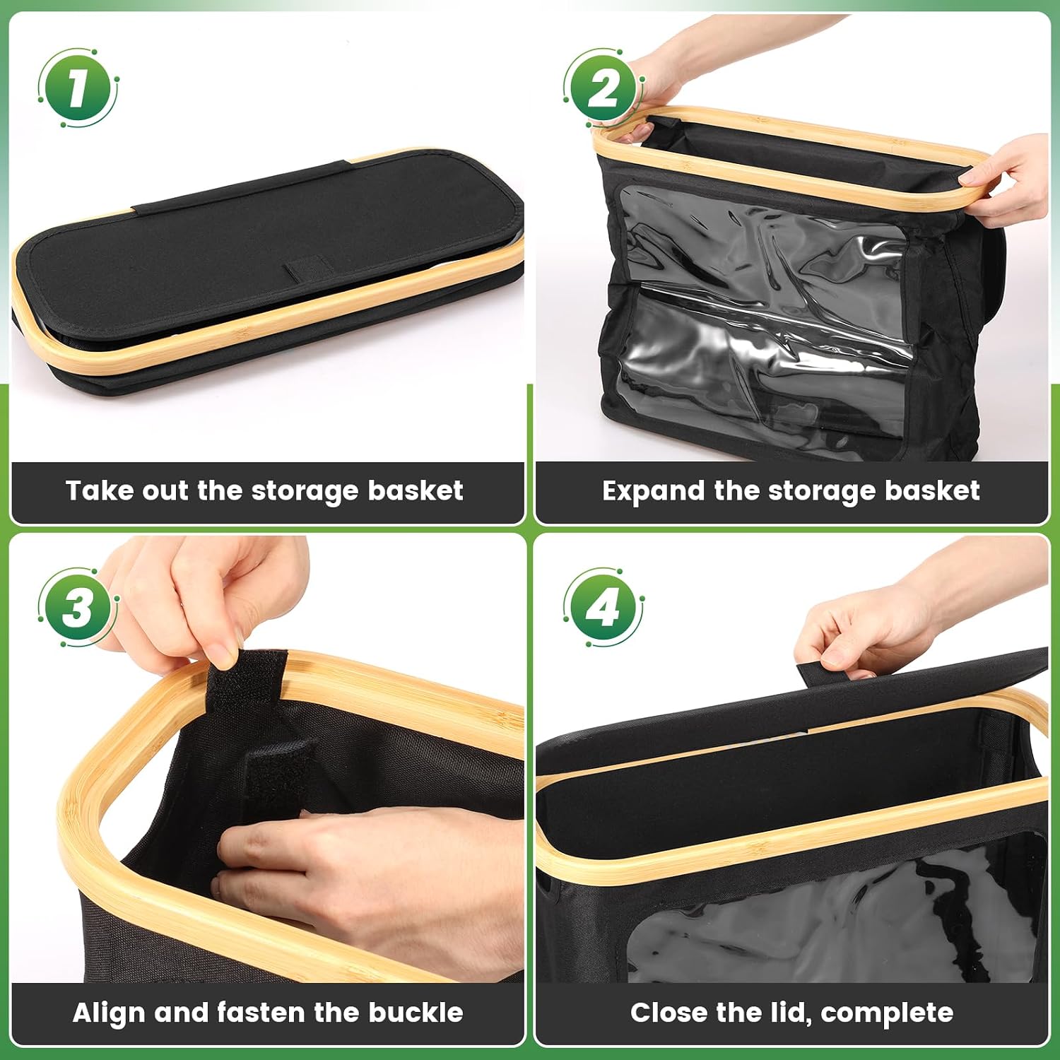 Toilet Paper Storage with Lid, Large Toilet Paper Basket, Foldable Toilets Papers Holder Organizer Holds Up to 9-12 Rolls for Bathroom Bedroom Living Room(Black)