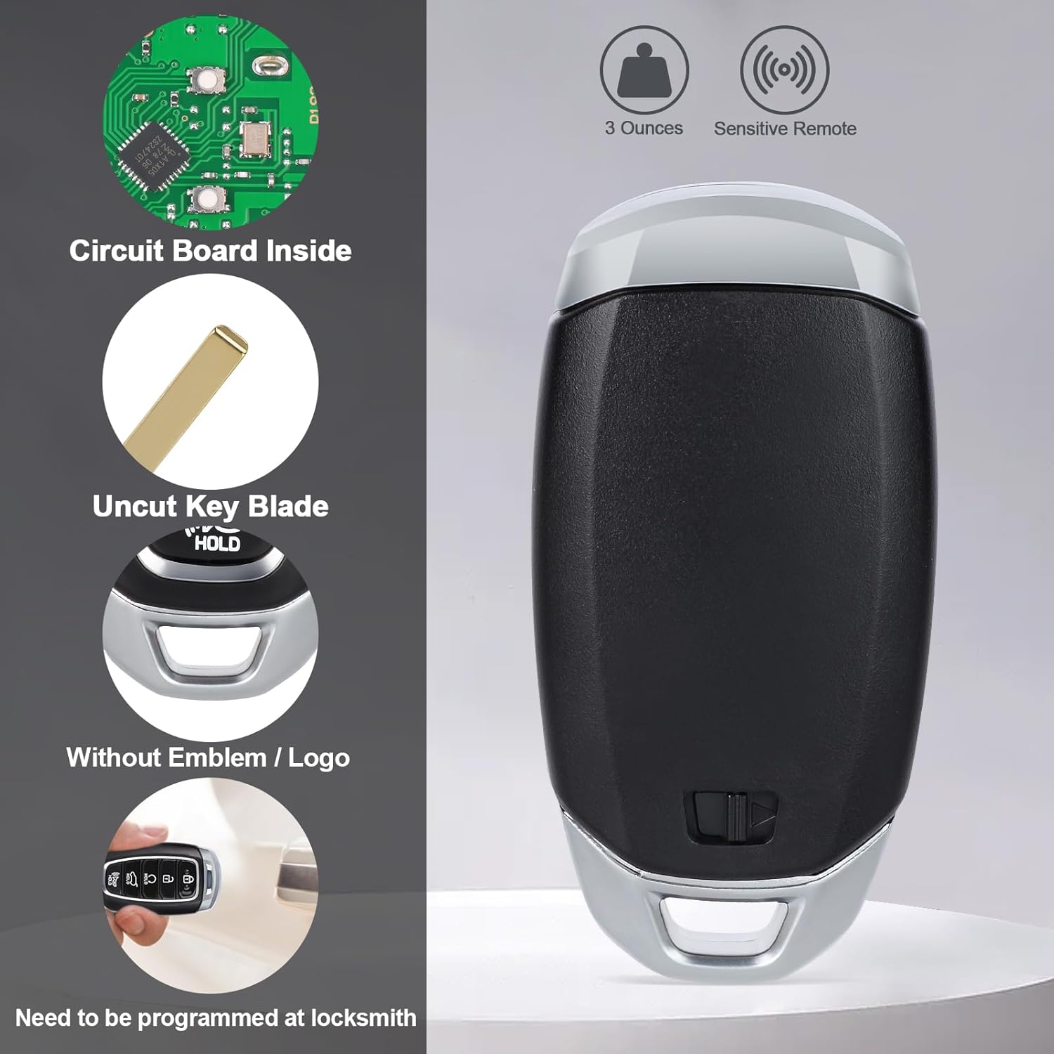 Keymall Keyless Entry Replacement Proximity Remote Smart Key Fob for Hyundai Palisade 2020 2021 2022 TQ8-FOB-4F29 95440-S8010 433MHz