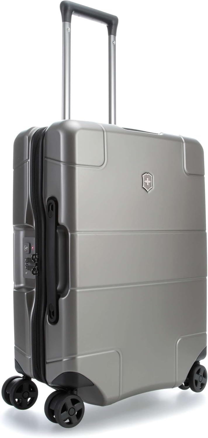Victorinox Lexicon Hardside Expandable Spinner Luggage, Titanium, Carry-On-Global (21") (602104)
