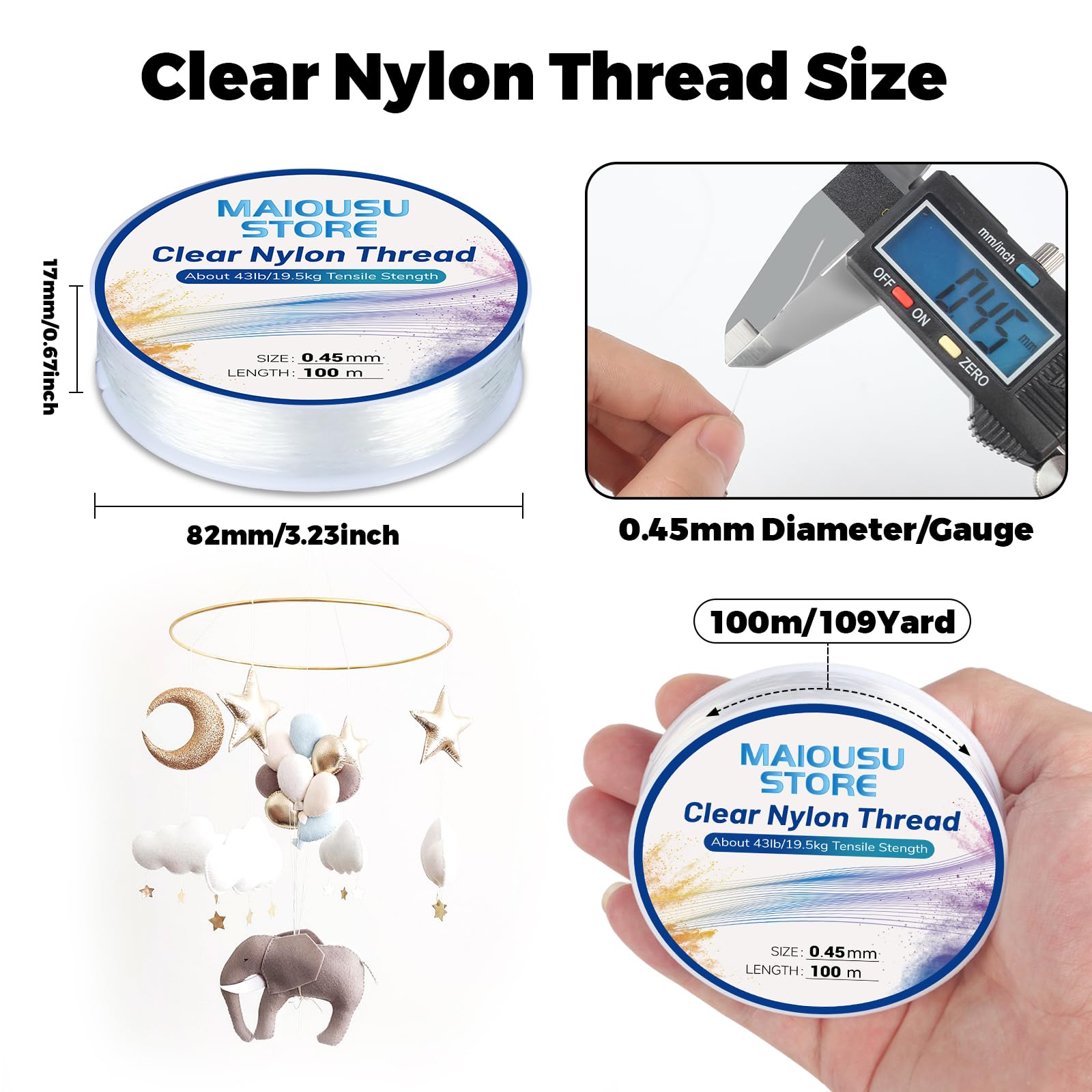 Seaguar Senshi Nylon 1000 Yards Clear/Fluorescent Monofilament Line (4 -Pounds)