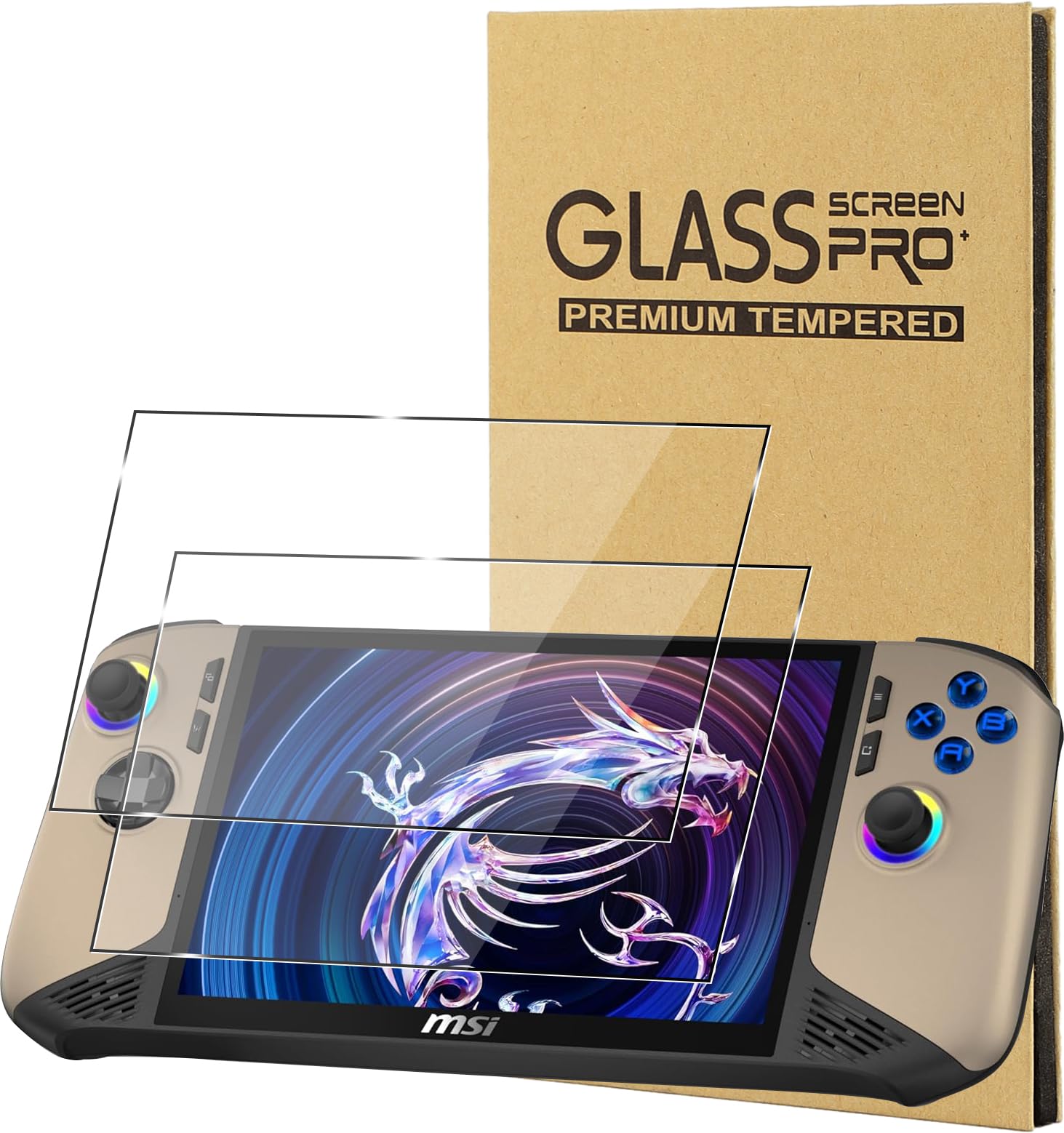 Anti-rayures 9H Protection écran Verre Trempé Pour ASUS ROG Ally Et MSI Claw - 2 Pièces, Dureté 9H Anti-rayures Verre Trempé ASUS ROG Ally