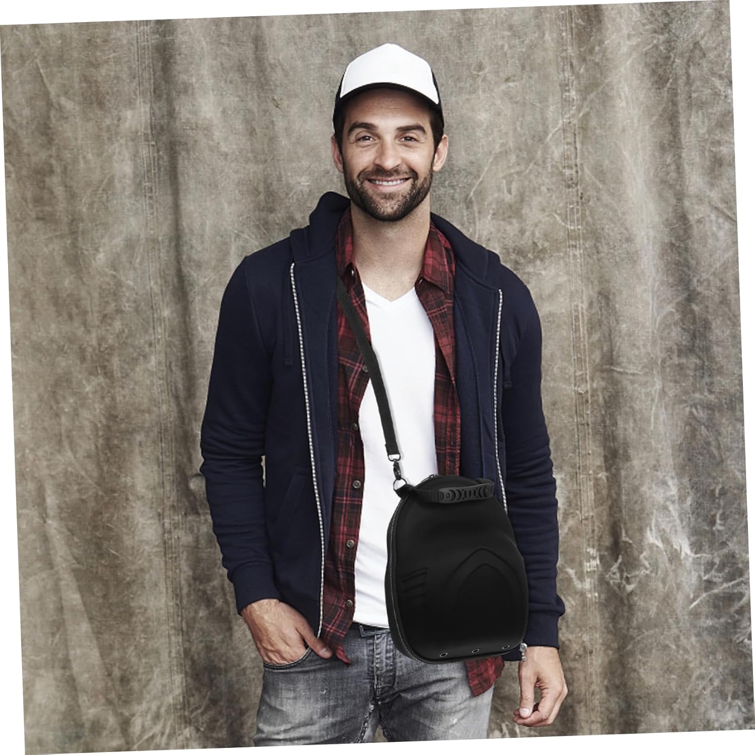 Hard Baseball Hat Bag Shoulder Strap Cap Storage Case for Travel Organizer for Baseball Caps Portable Hat Carrier
