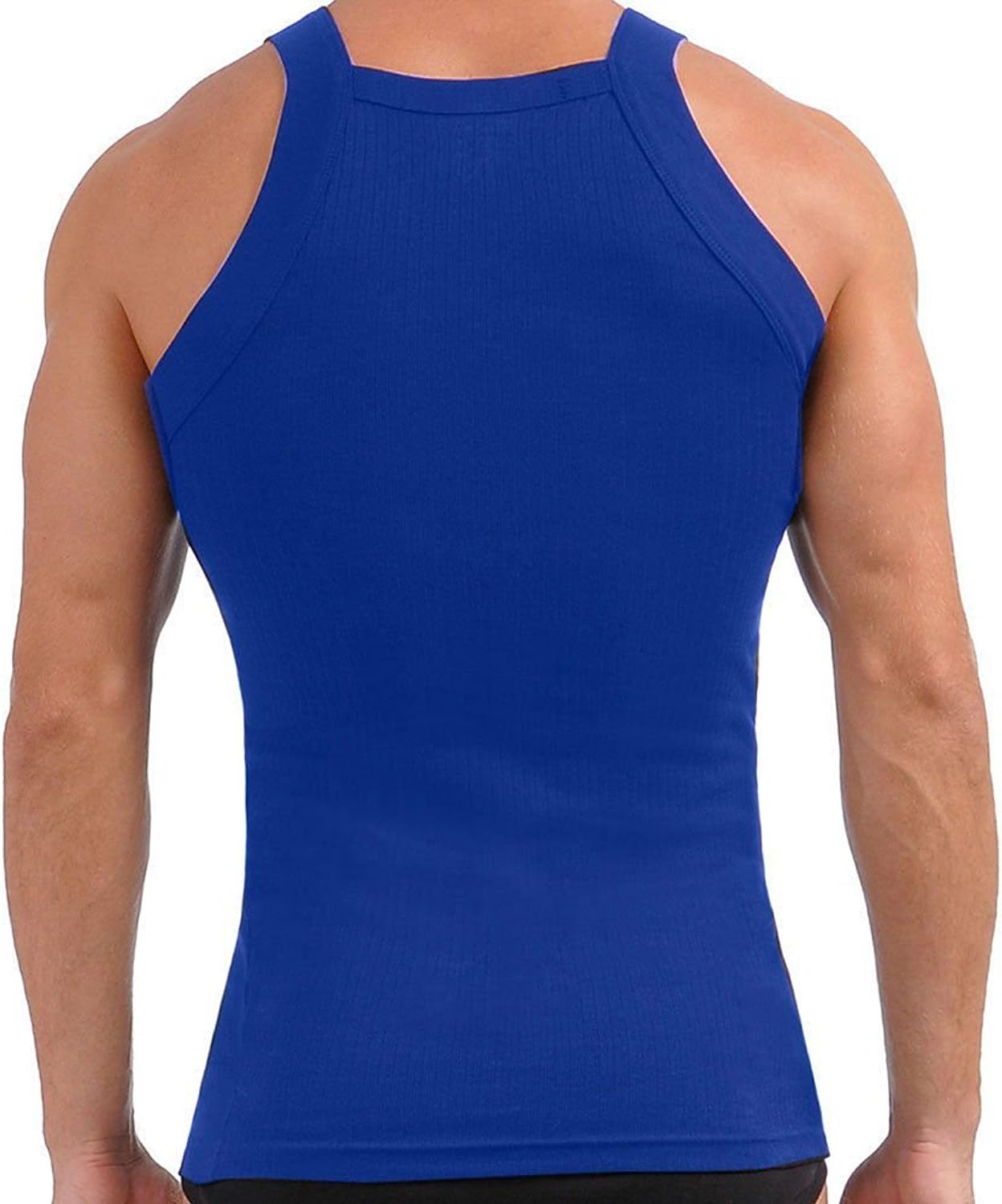 John Son Super Heavy Weight Square Cut Tank Top - 2 Pack (1XL, Royal Blue) - Image 5