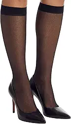 Meia Social Fio 15 Fina 3/4 Em Poliamida Translúcida Selene