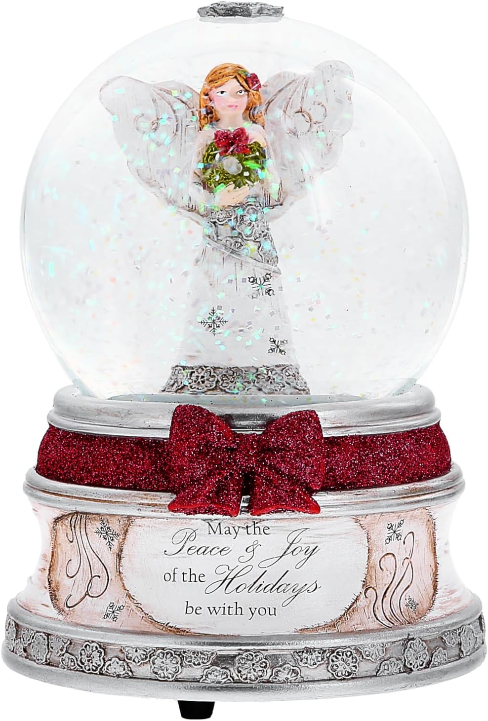 Pavilion Gift Company - May Peace & Joy of The Holidays Be with You - 6" Christmas Musical Have Yourself A Merry Little Christmas Waterglobe Snowglobe 100 mm Collectible Winter Holiday Home Decor