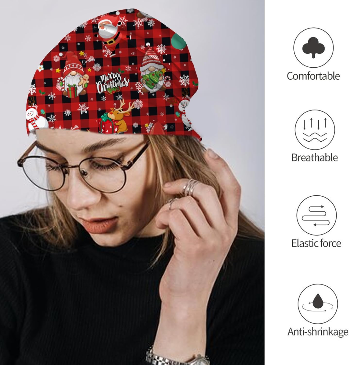 ,Chemo Headwear for Women for Slouchy Beanie Hat Skull Cap Cancer Headwear Accessories for Women - Image 6