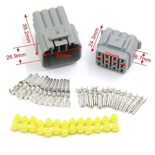 Miniatura 2 de uxcell, conector AWG impermeable para cables eléctricos de moto/auto, 12 clavijas