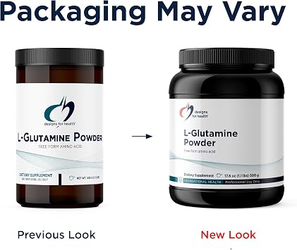 Designs for Health L Glutamine Powder - 3000mg Amino Acids Supplement to Support Muscle Recovery, Digestive, Immune + Gut Health - Non-GMO + Gluten Free Easy Drink Mix (166 Servings / 500g)