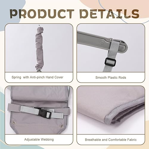 Miniatura 4 de Saltador de bebé 2 en 1 con columpio, columpio para bebé para uso en interiores y exteriores, puentes y gorilas, columpio para niños pequeños con