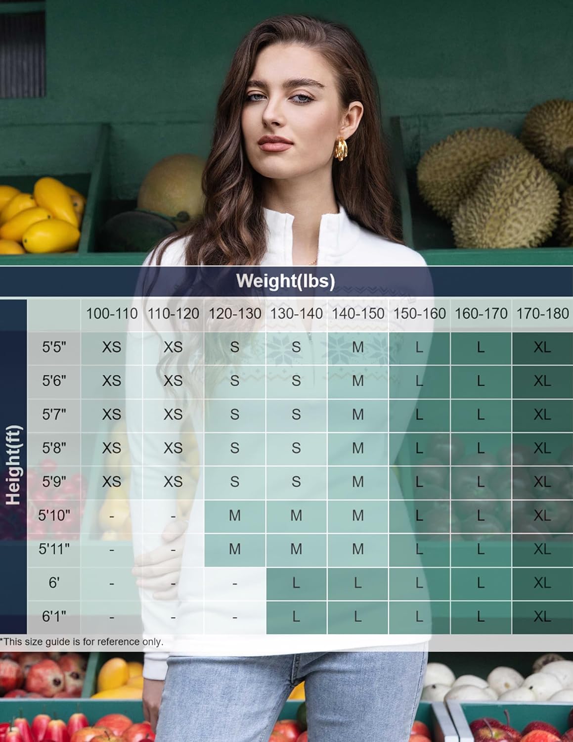 AmélieBoutik Women Fair Isle Quarter Zip Pullover Sweaters Long Sleeve Collared Fitted Knit Tops - Image 3