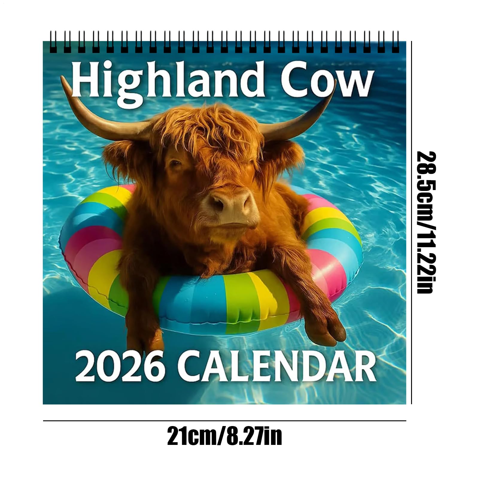 Calendario 2026 Agenda Mensile Gen-Dic Planning Decorazione Casa | 2026 Calendario Planner Highland Arte Da Parete Organizzazione Per Ufficio Scuola Dormitorio Insegnanti Studenti Natale