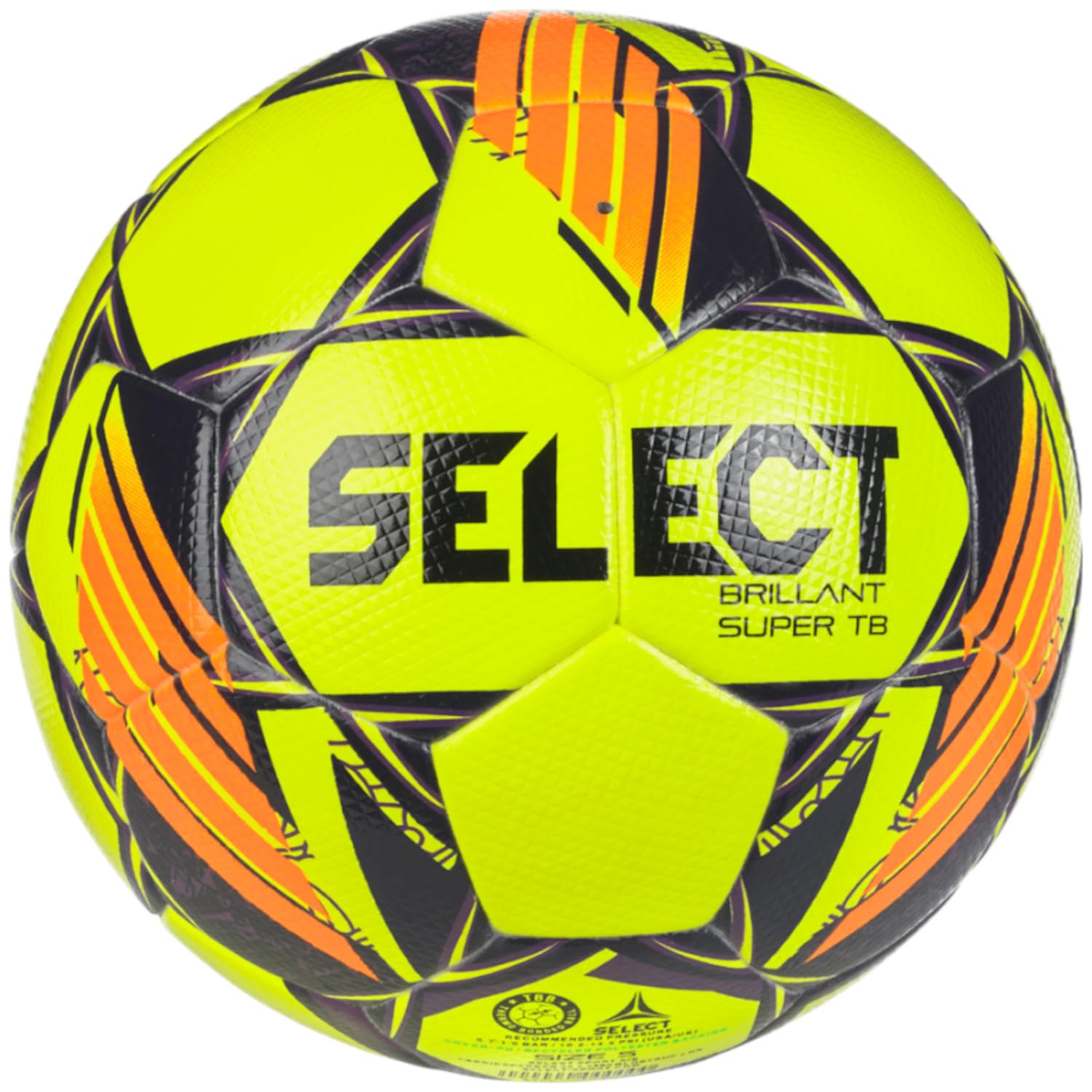 Select Brillant Super TB 100020 - Balón de fútbol Unisex, Color Amarillo, Talla 5