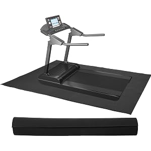 Fitvids High Density 1 4-Inch Thick Gym Equipment Mat Non-Slip Floor Protection for Heavy Exercise Treadmill and Bike