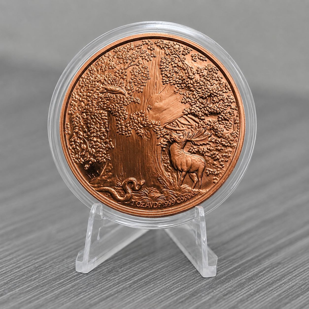 Nidhoggr Dragon Nordic 1 oz Pure .999 Copper Round Bullion Coin in Capsule - COA by Heavenly Metals image 3