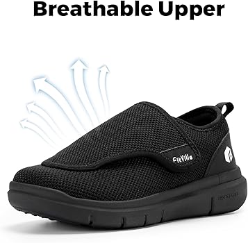 Zapatos Hombre Anchos con Forro Sin Costuras y Correa Ajustable - Fácil de Poner y Quitar, Cómodo Todo el Día5