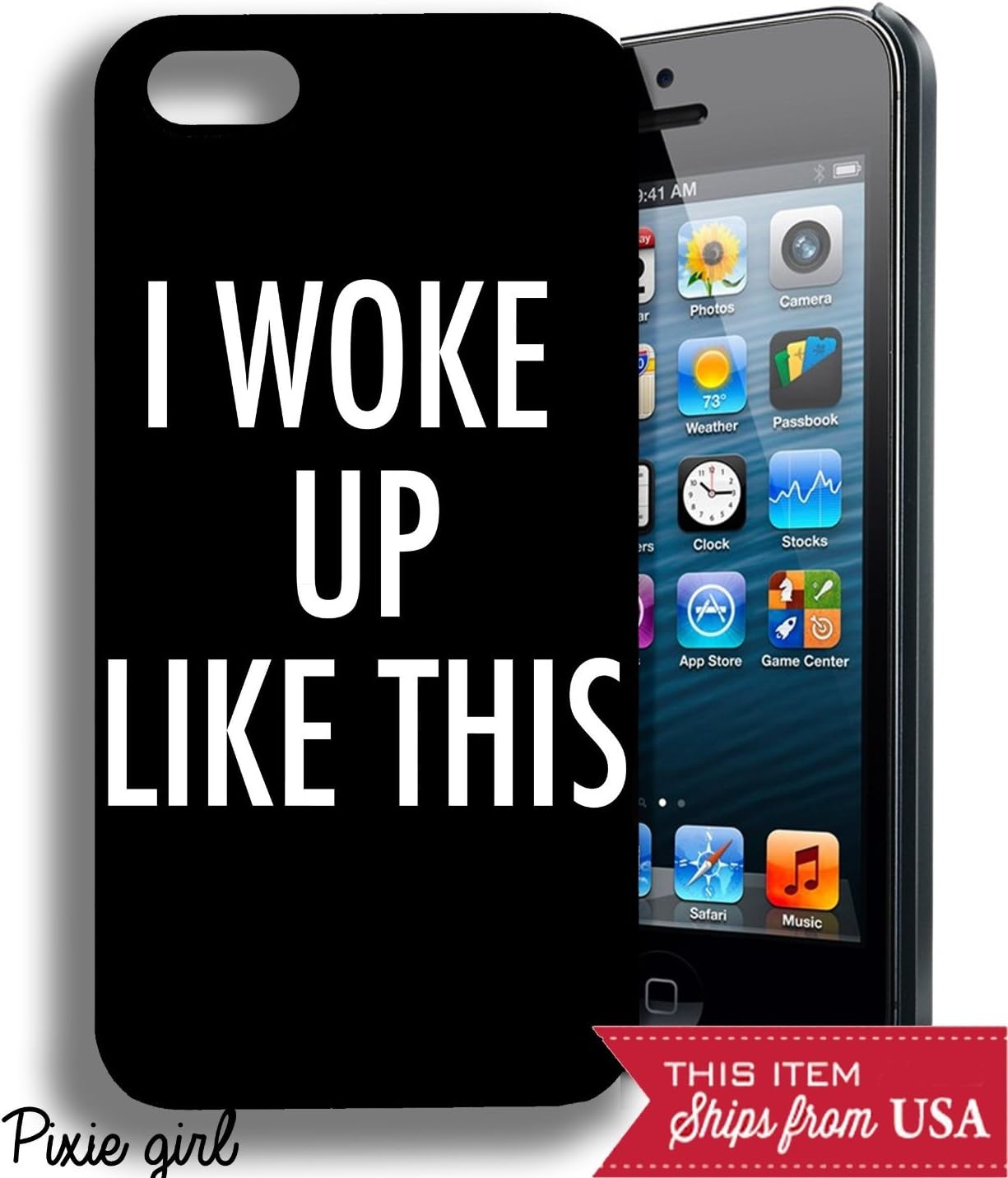 Typo I woke up Hard Plastic Case for Iphone 5c