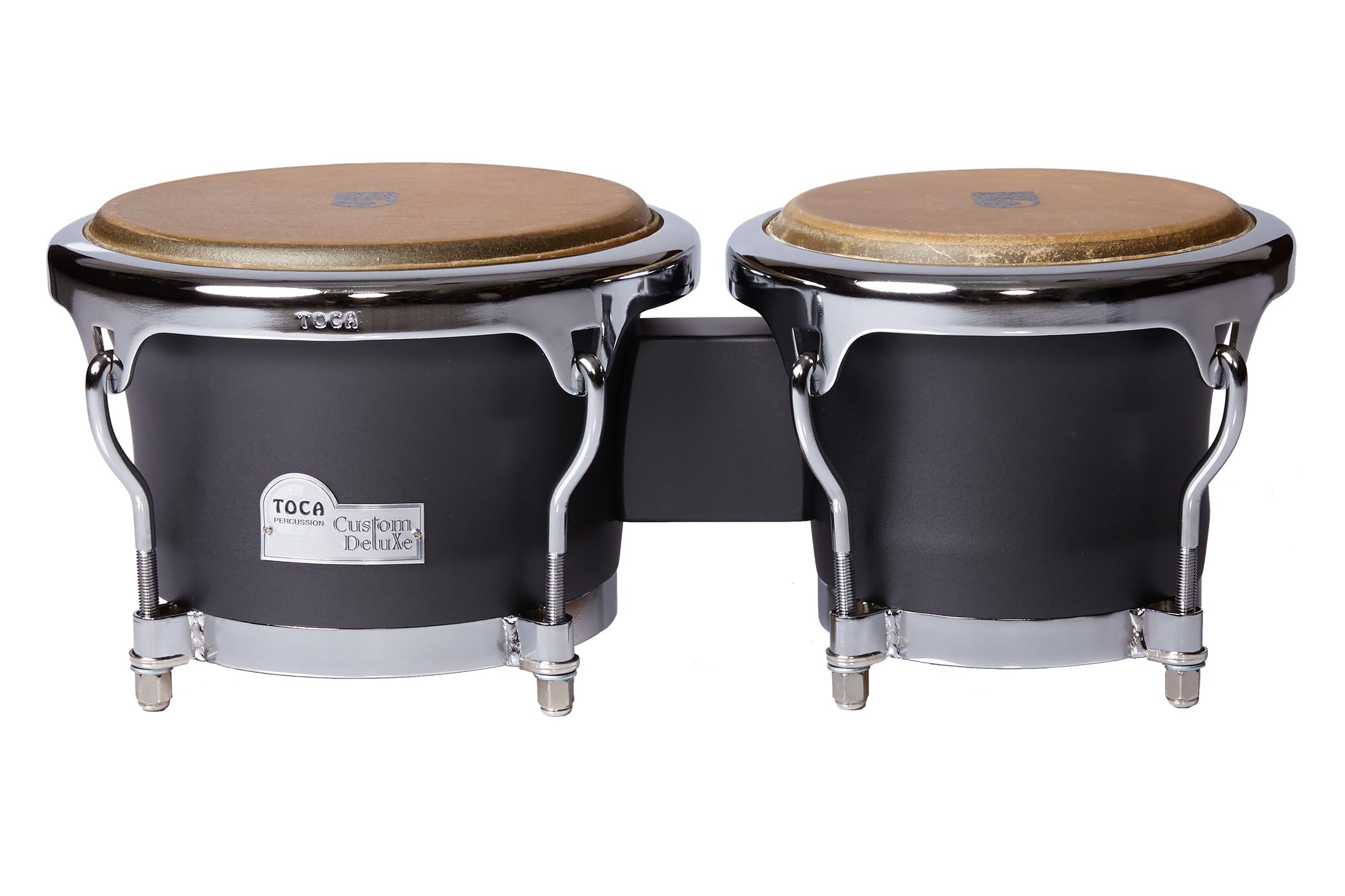 Toca Percussion Custom Deluxe Wood Bongos - Matte Grey