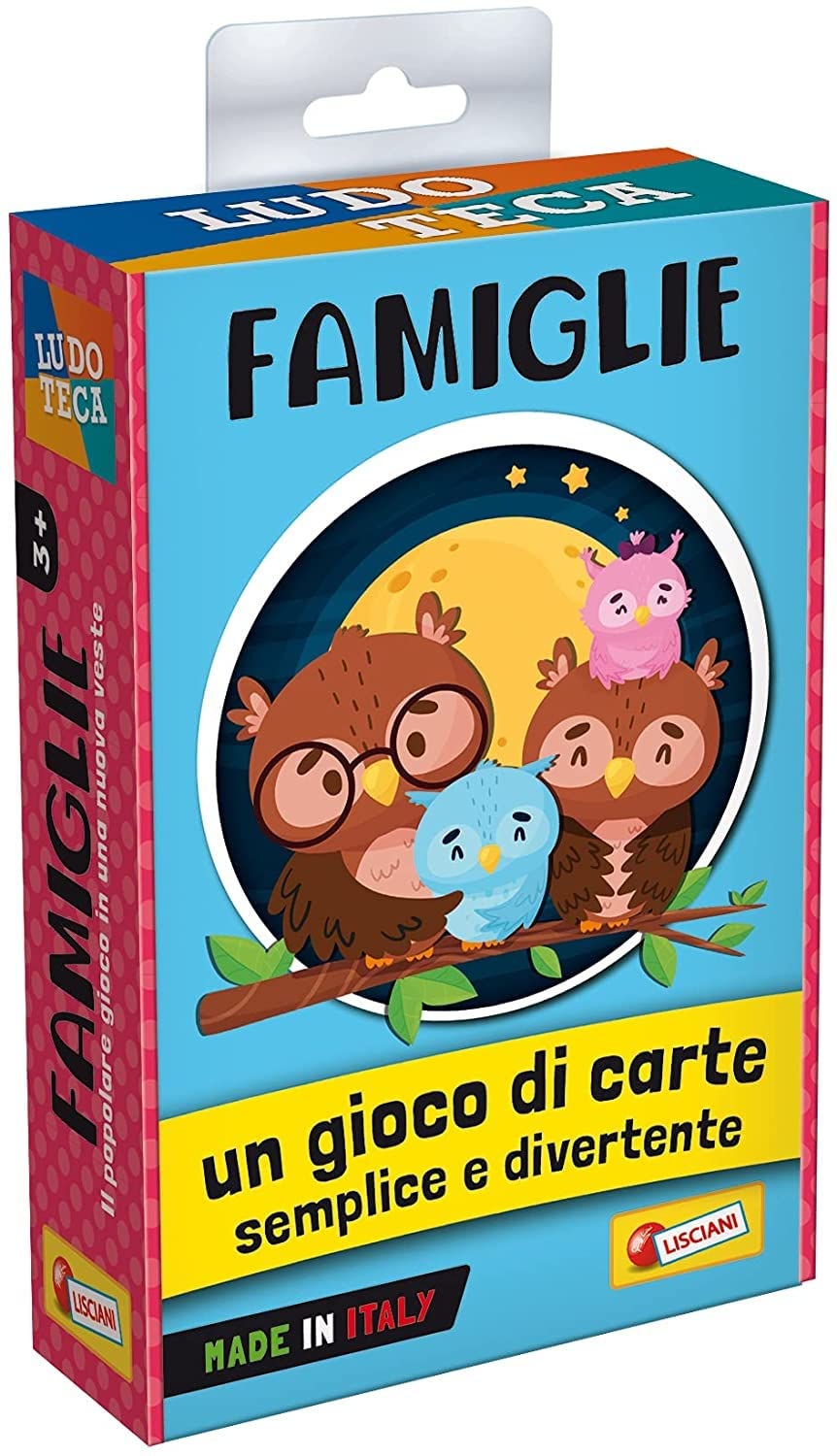 Lisciani Giochi- Children's Cards Families, Multi-Colour, 89116