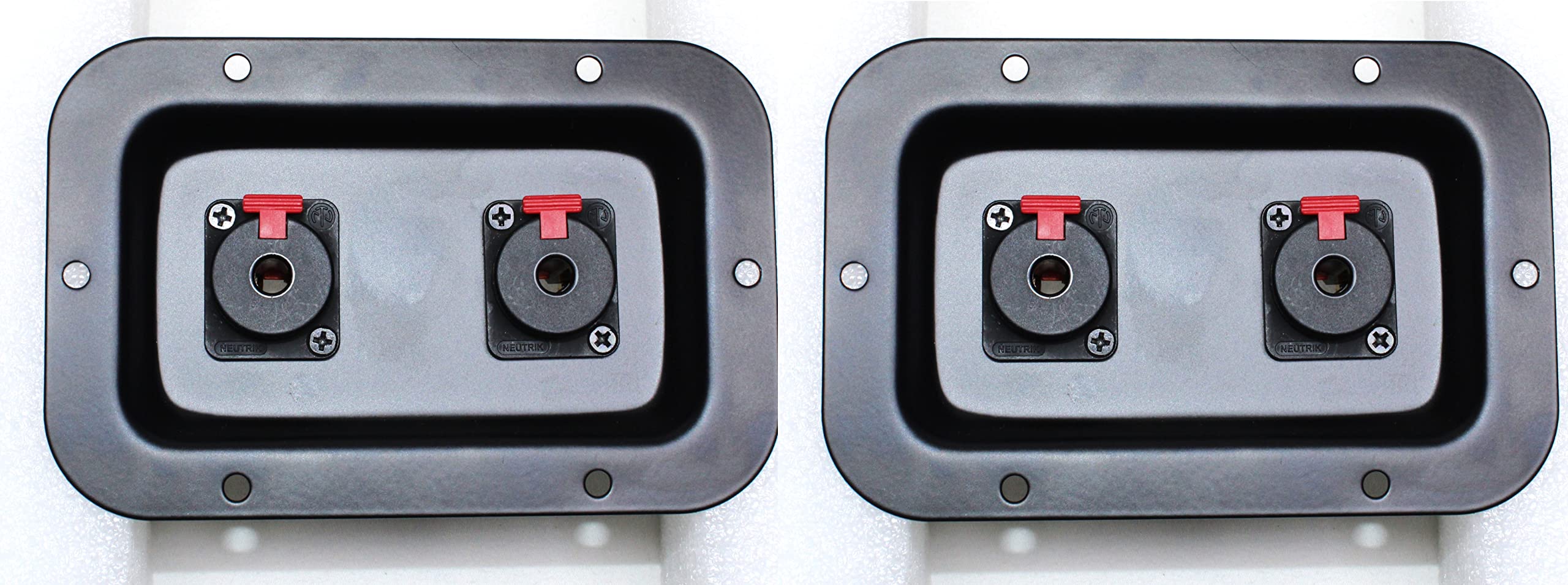 Amazon.com: (2) Two NEUTRIK NJ3FP6C-BAG Metal Speaker Jack Plates