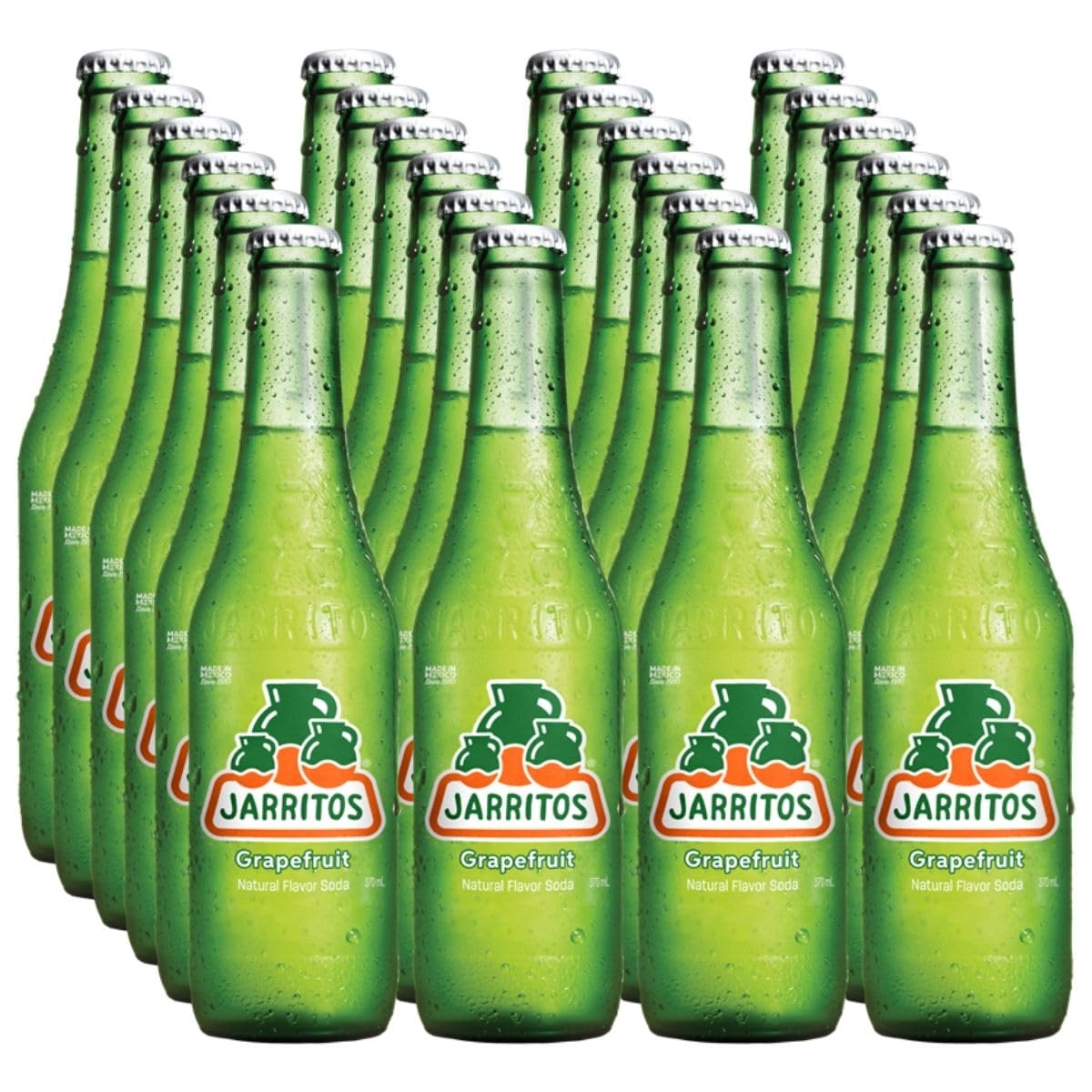 Jarritos Soda, Grapefruit, Bottle, 12.5 Fl Oz (Pack of 24)