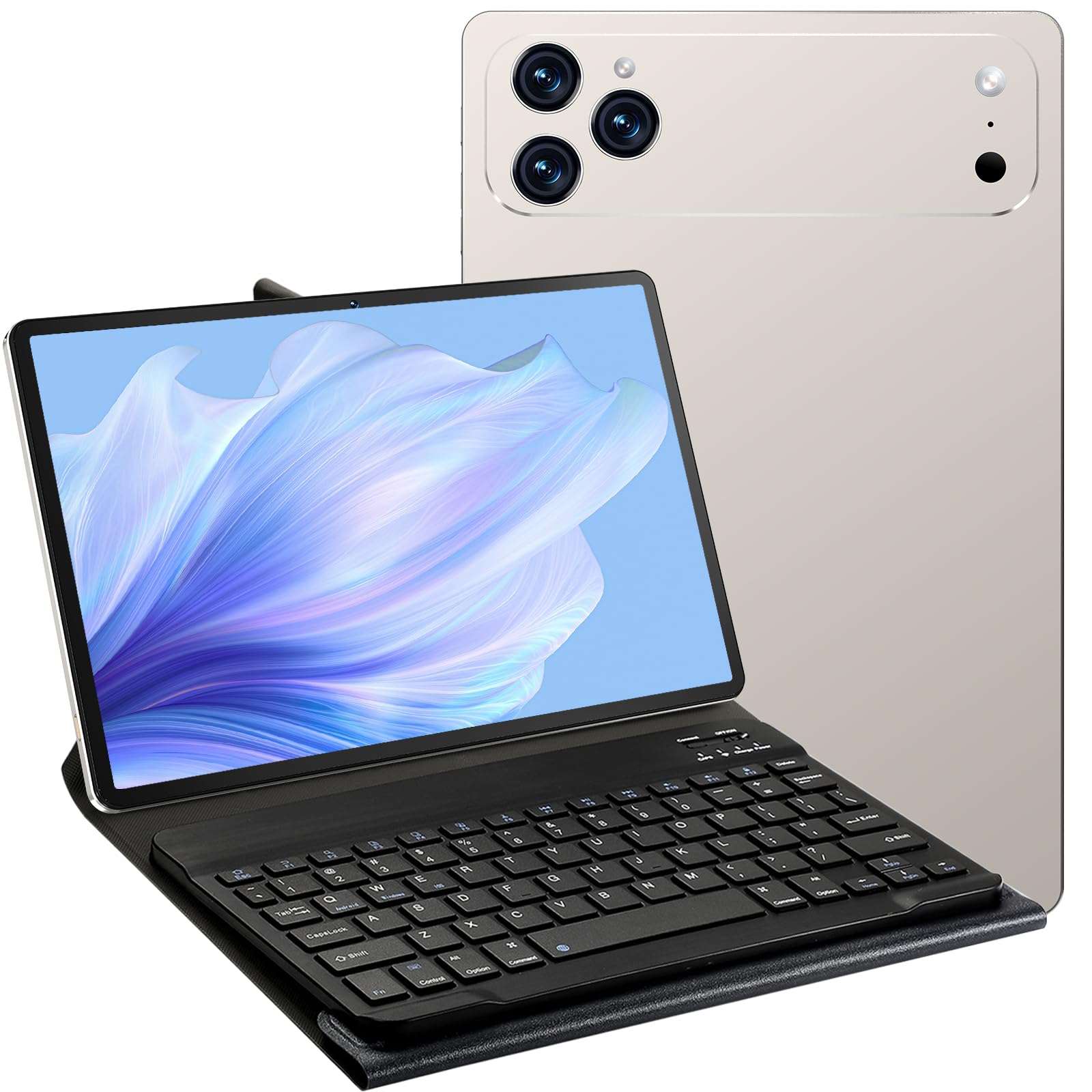 Pad 17 Pro Max Android 15 Tablet, 10.1" 2560x1440 HD, 16GB RAM 1TB ROM, 12000mAh, 108MP Camera, WiFi GPS, Keyboard Mouse (Pad17 Pro Max White | 2 Pack Pad17 Pro Max White | 2 Pack (Buy 1 Get 1 Free)