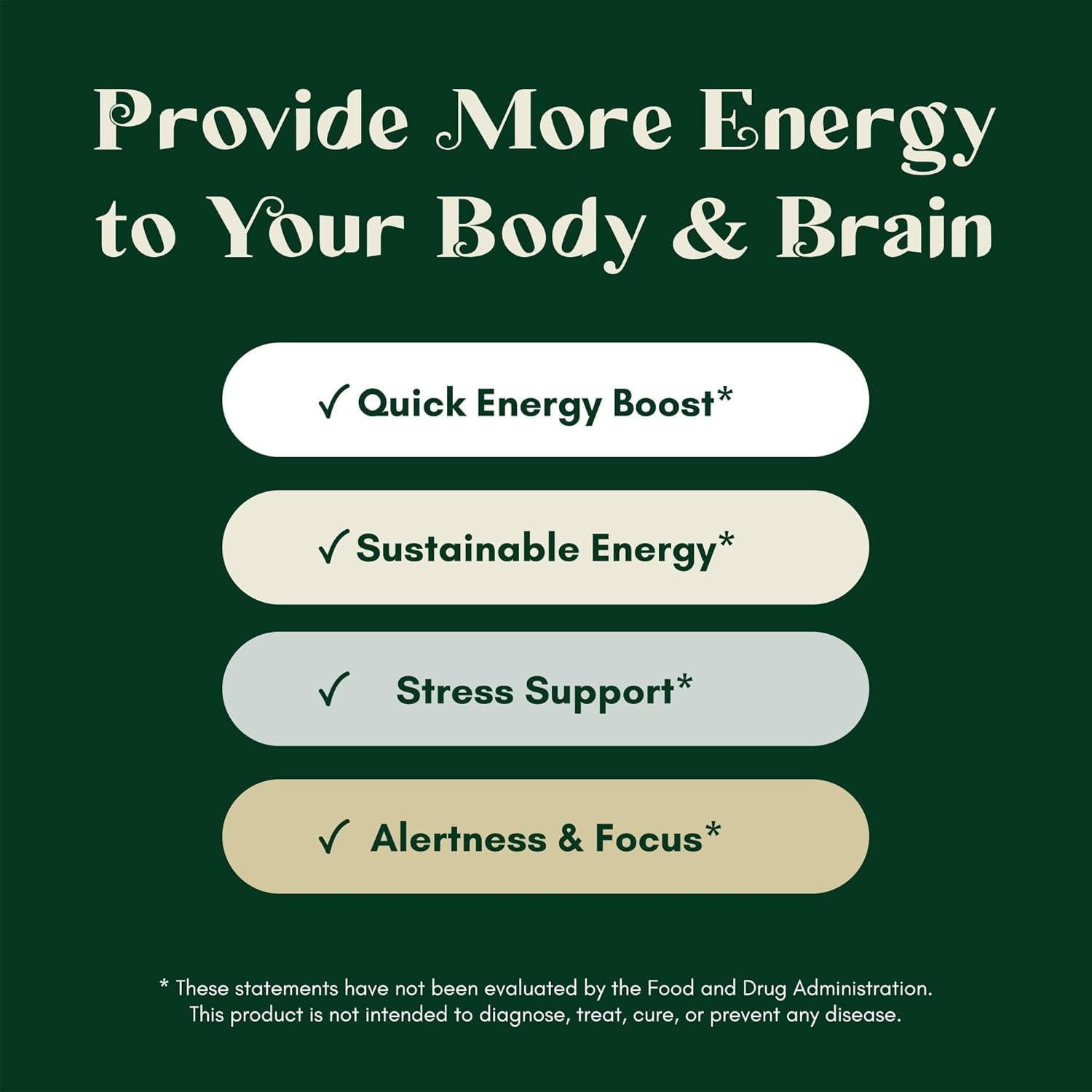 stress energy brain (2 pack) - fatigue supplement with stress, energy support - rhodiola rosea, lions mane, l theanine, ginkgo biloba, milk thistle, iron - 4 months supply